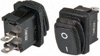 KRE2ANA1BBD, ZF Single Pole Single Throw (SPST), On-None-Off Rocker Switch Panel Mount, Клавишный переключатель