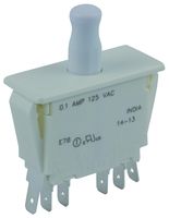 E78-30A, ZF Double Pole Double Throw (DPDT) Push Button Switch, 100 mA @ 125 V ac, Кнопочный переключатель