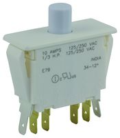 E79-40A, ZF Double Pole Double Throw (DPDT) Push Button Switch, 10 A @ 250 V ac, Кнопочный переключатель