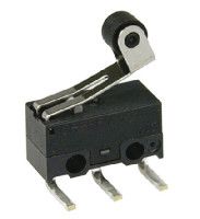 DG23-B3RA, ZF SPDT-NO/NC Roller Lever Microswitch, 50 mA @ 30 V dc, Микропереключатель