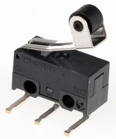 DG13-B3RA, ZF SPDT-NO/NC Roller Lever Microswitch, 3 A @ 125 V ac, Микропереключатель