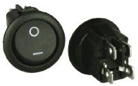 RRA32H3EBBNN, ZF Double Pole Single Throw (DPST), On-None-Off Rocker Switch Panel Mount, Клавишный переключатель