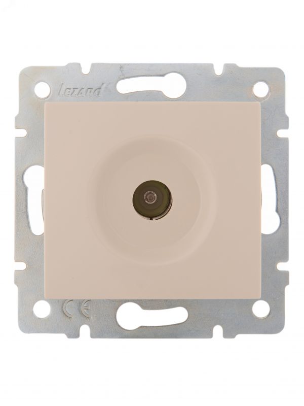 KARINA Розетка ТВ проходная крем (10шт/120шт)