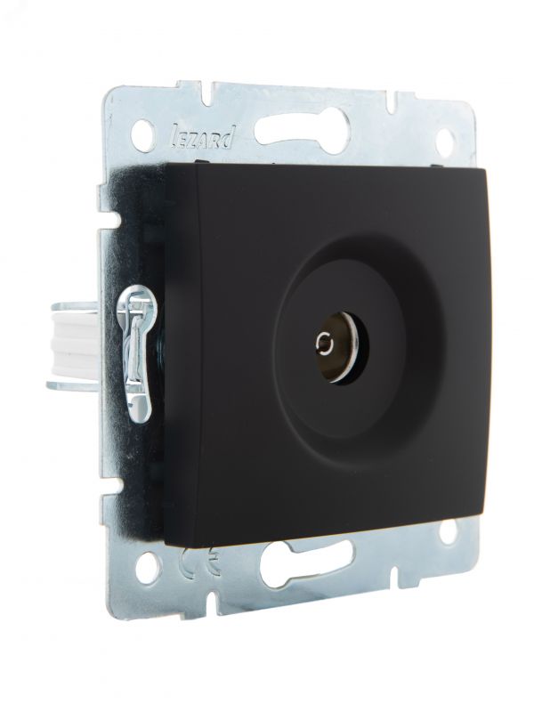 KARINA Розетка ТВ оконечная чёрный бархат (10шт/120шт)