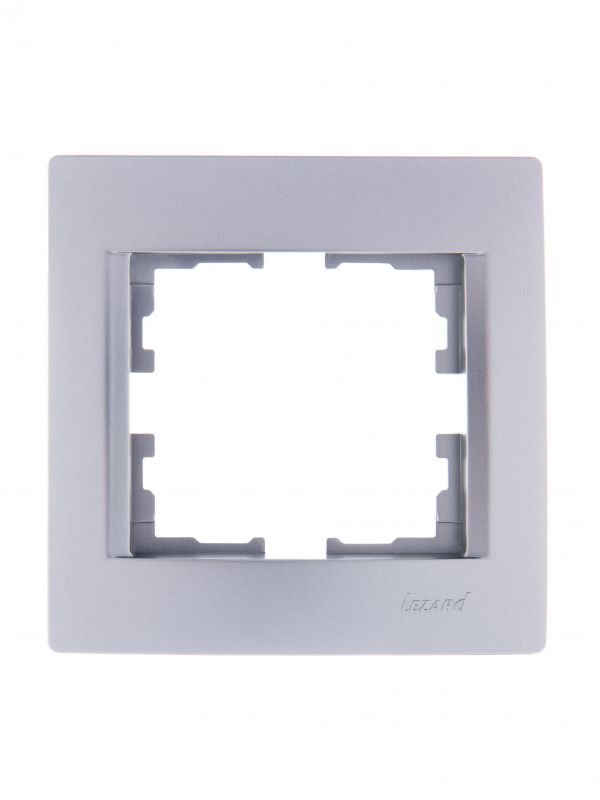 KARINA Рамка 1-ая горизонтальная б/вст матовое серебро (20шт/240шт)