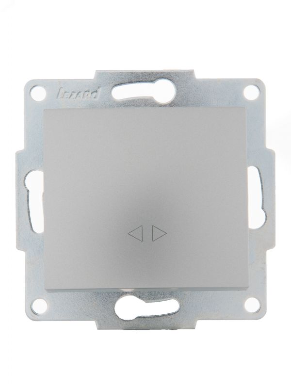 KARINA Выключатель промежуточный матовое серебро (10шт/120шт)