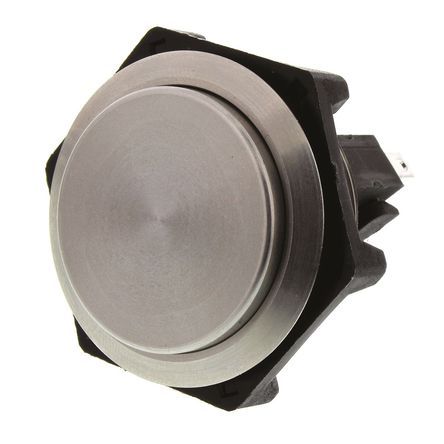 MP0050/2, Bulgin Single Pole Double Throw (SPDT) Momentary Push Button Switch, IP68, 27.7 (Dia.)mm, Panel Mount, 250V ac, Кнопочный переключатель