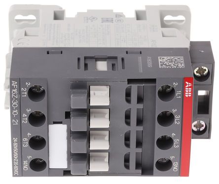 1SBL176001R2110, ABB 3 Pole Contactor - 10.5 A, 60 V dc Coil, AF Range, 3NO, 7.5 kW, Контактор