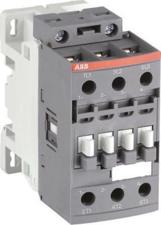 1SBL296001R2100, ABB 3 Pole Contactor - 24 A, 24 V ac/dc Coil, AF Range, 3NO, 18.5 kW, Контактор