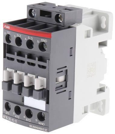 1SBL177001R1310, ABB 3 Pole Contactor - 30 A, 230 V ac Coil, AF Range, 3NO, 7.5 kW, Контактор