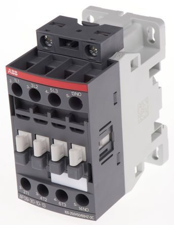 1SBL137001R1310, ABB 3 Pole Contactor - 7 A, 230 V ac Coil, AF Range, 3NO, 4 kW, Контактор