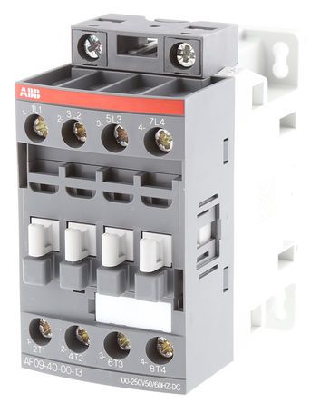 1SBL137201R1300, ABB 4 Pole Contactor - 25 A, 230 V ac Coil, AF Range, 4NO, 4 kW, Контактор