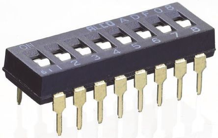 1825002-9, TE Connectivity 6 Way Through Hole DIP Switch SPST, Переключатель