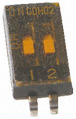 1571983-3, TE Connectivity 2 Way Surface Mount DIP Switch SPST, Rocker Actuator, Переключатель