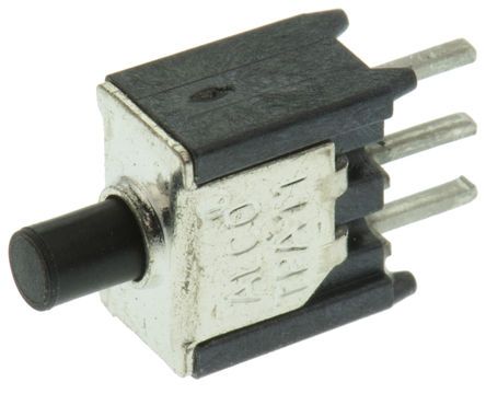 1825096-7, TE Connectivity Single Pole Double Throw (SPDT) Momentary Miniature Push Button Switch, PCB, Кнопочный переключатель