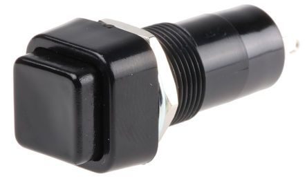 PBS-001A-2, Lumberg Single Pole Single Throw (SPST) Latching Push Button Switch, 12 (Dia.)mm, Panel Mount, 125/250V ac, Кнопочный переключатель