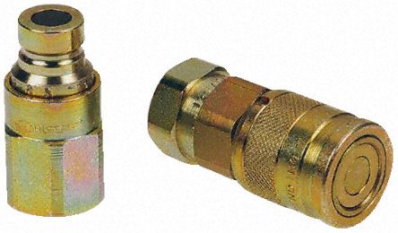 800800002, RS PRO Carbon Steel Female Hydraulic Quick Connect Coupling 1/2 in, Муфта