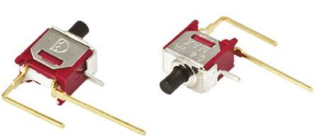 8MS9P1B10M7QES, RS PRO Single Pole Single Throw (SPST) Momentary Push Button Switch, PCB, 32/50/125V ac, Кнопочный переключатель