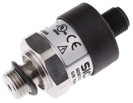 PBT-RB1X0SG1SSNAMA0Z, Sick Pressure Sensor for Fluid, Gas , 1bar Max Pressure Reading Analogue, Датчик давления