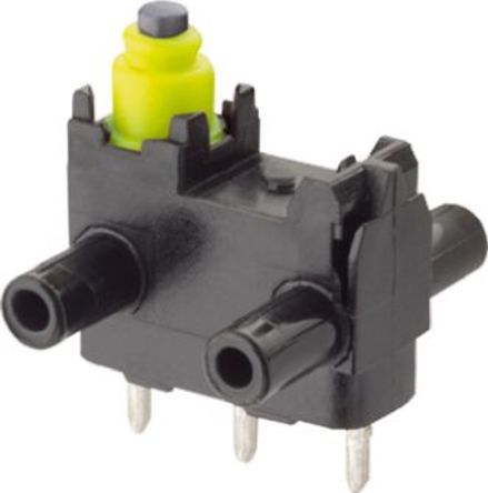 1075.2000, Marquardt SPDT Pin Plunger Microswitch, 100 mA @ 30 V dc, Микропереключатель