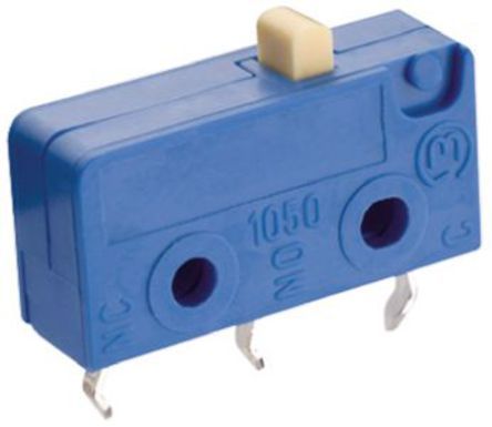 1050.2151, Marquardt SPDT Button Microswitch, 2 A @ 250 V ac, Микропереключатель