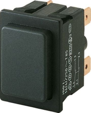 1663.0101, Marquardt Double Pole Double Throw (DPDT) Momentary Push Button Switch, IP40, 22.2 x 30.4mm, Panel Mount, Кнопочный переключатель