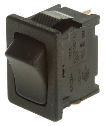 1808.2102, Marquardt Single Pole Double Throw (SPDT), On-Off-On Rocker Switch Panel Mount, Клавишный переключатель