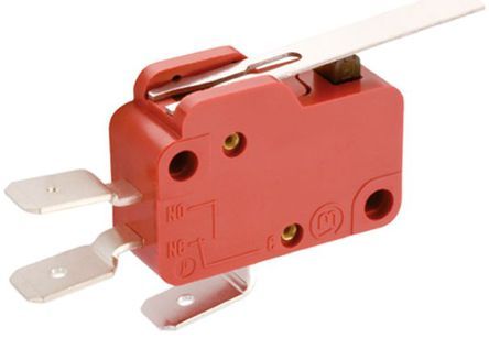 1006.1401, Marquardt SPDT Hinge Lever Microswitch, 10 A @ 250 V ac, Микропереключатель