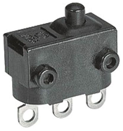 1056.0351, Marquardt SPDT Pin Plunger Microswitch, 4 A @ 12 V dc, Микропереключатель