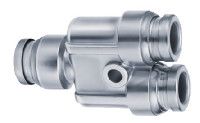 KQG2U06-00, SMC KQG2 Y Connector, Push In 6 mm x Push In 6 mm x Push In 6 mm, Переходник
