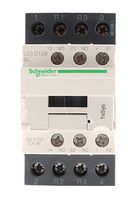 LC1D128BL, Schneider Electric 4 Pole Contactor - 25 A, 24 V dc Coil, TeSys D, 2NO/2NC, Контактор