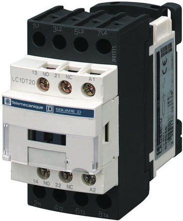 LC1D128FE7, Schneider Electric 4 Pole Contactor - 25 A, 115 V ac Coil, TeSys D, 2NO/2NC, Контактор