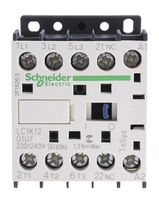 LC1K1201U7, Schneider Electric 3 Pole Contactor - 12 A, 230 V ac Coil, TeSys K, 3NO, Контактор