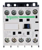 LC1K1610U7, Schneider Electric 3 Pole Contactor - 16 A, 230 V ac Coil, TeSys K, 3NO, Контактор