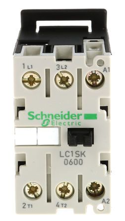 LC1SK0600B7, Schneider Electric 2 Pole Contactor - 6 A, 24 V ac Coil, TeSys SK, 2NO, Контактор