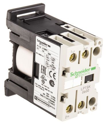 LP1SK0600BD, Schneider Electric 2 Pole Contactor - 12 A, 24 V dc Coil, TeSys SK, 2NO, Контактор