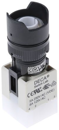 ADA16S6-MR2-E, RS PRO Momentary Push Button Switch, IP65, 16 (Dia.)mm, Panel Mount, 250V ac, Кнопочный переключатель