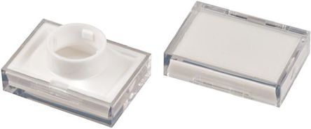 S60-002-35, RS PRO White Rectangular Push Button Lens for use with ADA16 Series, Линза