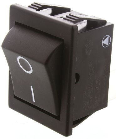 C1350ALAAFB, Arcolectric Double Pole Single Throw (DPST), On-Off Rocker Switch Panel Mount, Клавишный переключатель