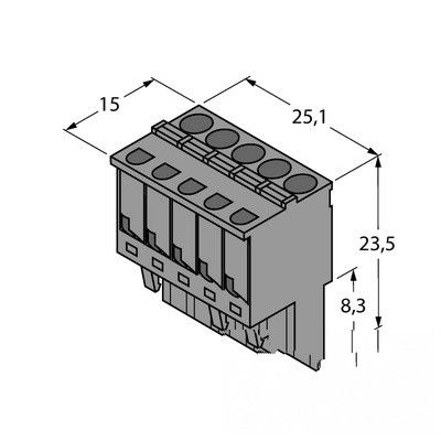 IM-CC-5X2BU/2BK Съемные зажимные клеммные колодки