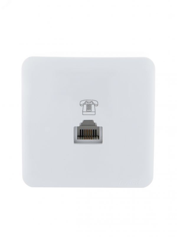 VIOLA Розетка телефонная евро белый (12шт/144шт)