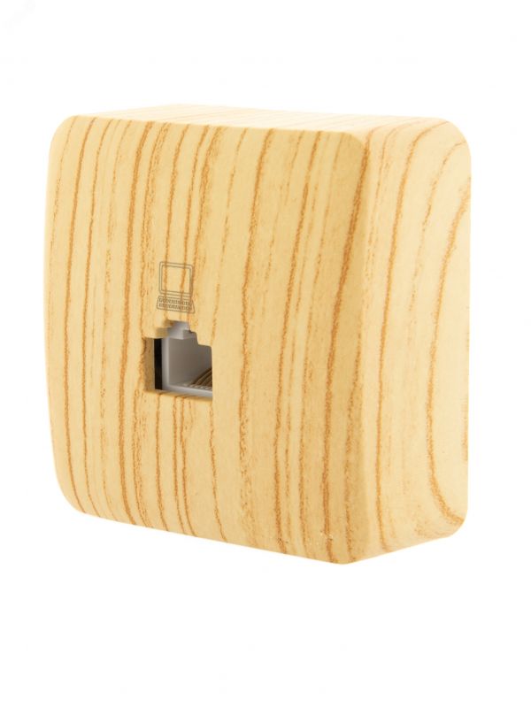 VIOLA Розетка компьютерная белёный дуб (12шт/144шт)