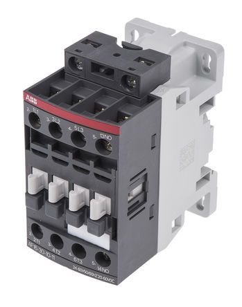 AF16-30-10-11, ABB 3 Pole Contactor - 30 A, 24 V ac/dc Coil, AF Range, 3NO, 7.5 kW, Контактор