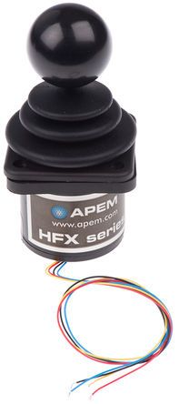 HFX-10S12-034, CH Products, 2 Way Hall Effect Joystick Lever, Hall Effect, IP65, IP68 Rated, 5V dc, Джойстик-переключатель