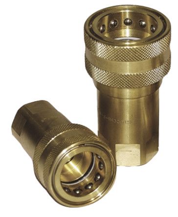 804500104, RS PRO Brass Female Hydraulic Quick Connect Coupling 3/8 in, Муфта