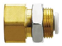KQ2E06-03A, SMC Pneumatic Bulkhead Threaded-to-Tube Adapter, Push In 6 mm, Rc 3/8 Female BSPPx6mm, Переходник