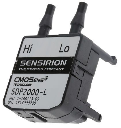 SDP2000-L, Sensirion Pressure Sensor for Air, Non-Aggressive Gas , 3500Pa Max Pressure Reading Analogue, Датчик давления