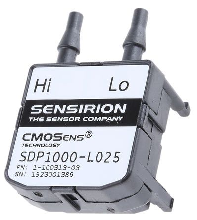 SDP1000-L025, Sensirion Pressure Sensor for Air, Non-Aggressive Gas , 62Pa Max Pressure Reading Analogue, Датчик давления