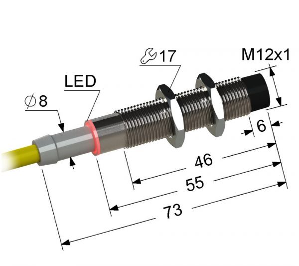 Индуктивный датчик PS2-12M73-4N21-Z