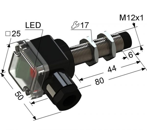 Индуктивный датчик VB2-12M80-4N11-B (ВБ2.12М.80.4.1.1.В)